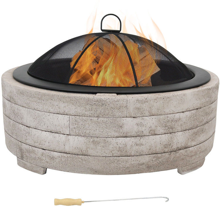 Grill de carvão grelhado fogão de artifício para pátio externo jardim fogueira acampamento piquenique