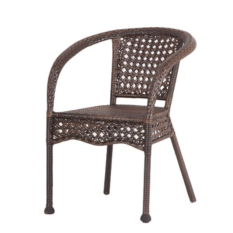 Café ao ar livre Patio Jardim Balcão Hotel Praia Armchair empilhável para lazer ao ar livre