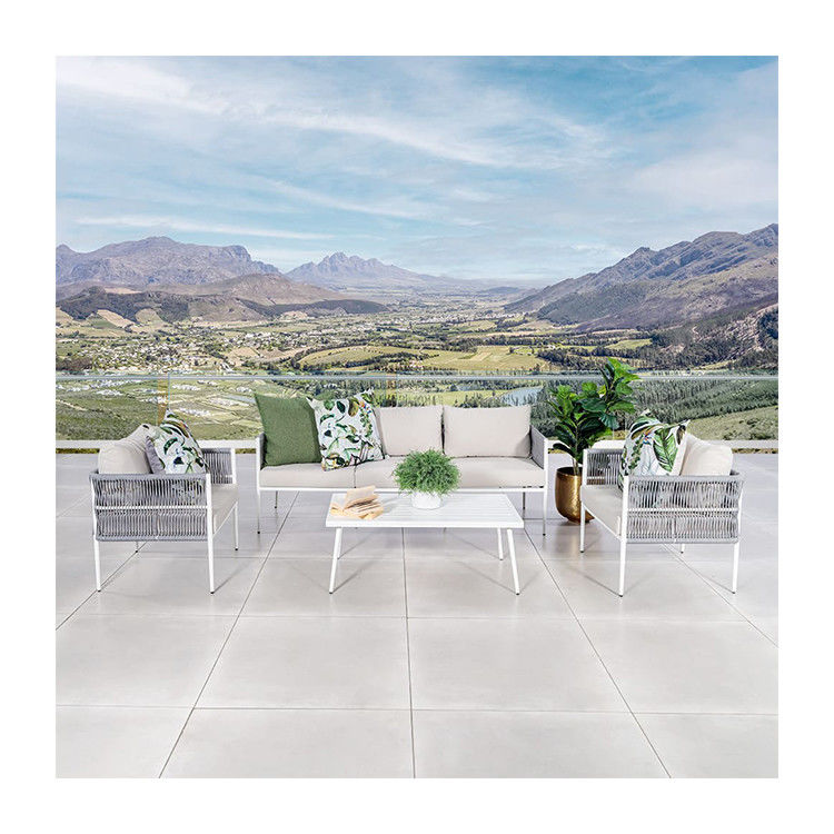 Conjunto de sofá de salão exterior elegante e durável Ideal para o seu jardim de pátio ou casa de praia