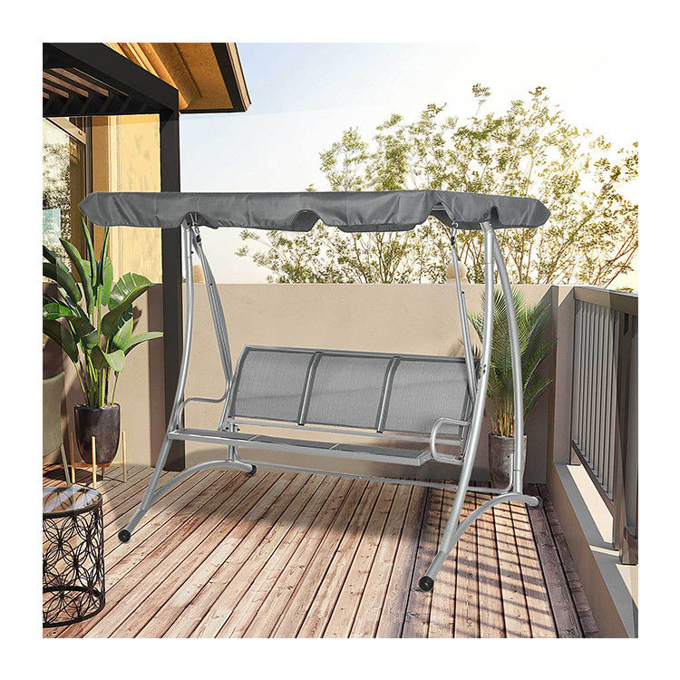 190L x 130W x 172H cm Garden Hammock Bench Swing com Canopy ajustável por AJUNION
