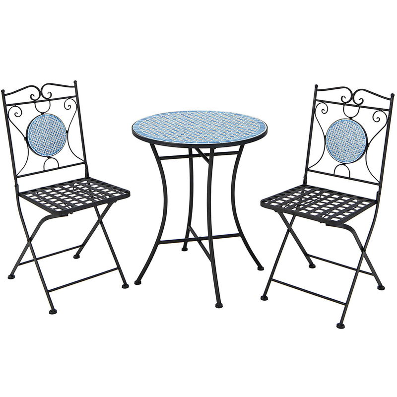 Melhore a sua decoração exterior com o AJUNION All Weather Bistro Set