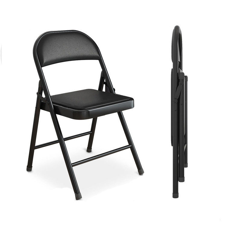 Cadeira dobrável para festas de casamento ao ar livre Chaise em vinil empilhável Pliante para eventos ao ar livre