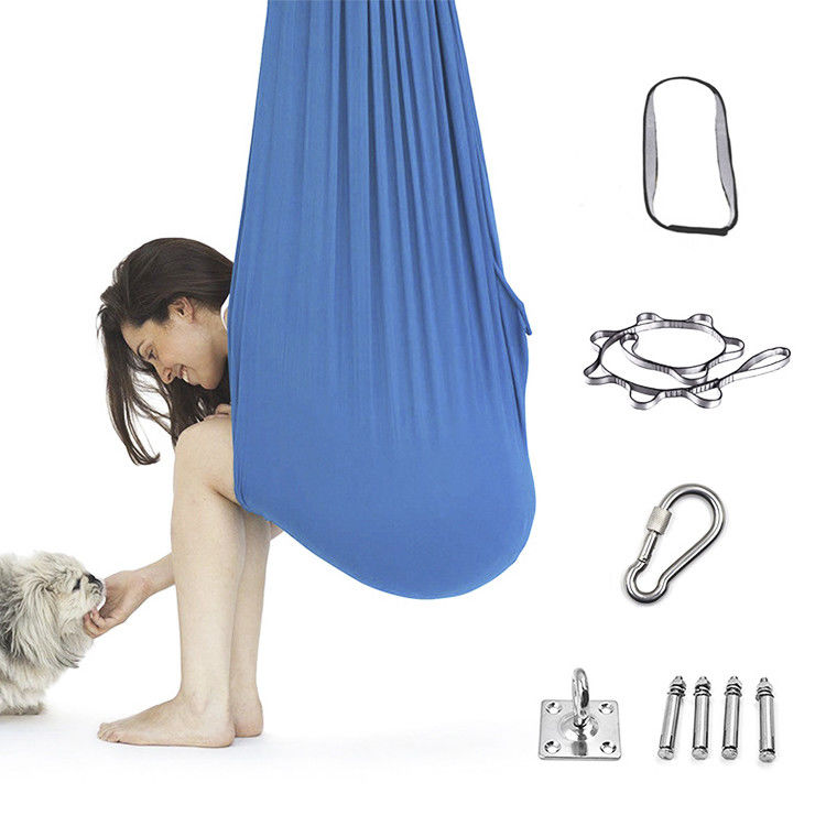 Y Correios Embalagem Casa Outdoor Portátil Plegavel Crianças Crianças Terapia Sensorial Yoga Aéreo Swing Hamacs