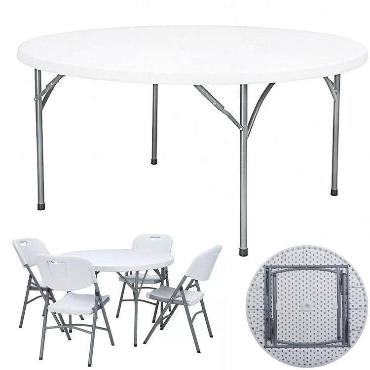 Moderno Design Outdoor Desdobrável Mesa de Jantar para Hotel Camping Festa Evento Banquete Casamento