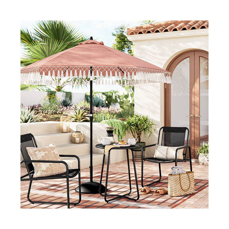 AJUNION 3pc Metal Patio Bistro Set perfeito para sofá de jardim e móveis de varanda