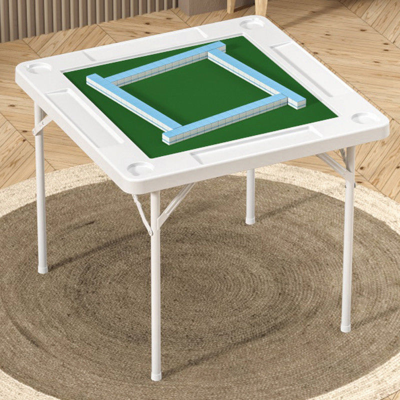 Logotipo personalizável de 4 jogadores Tabela de Mahjong de cartas de pôquer para atividades ao ar livre e internas