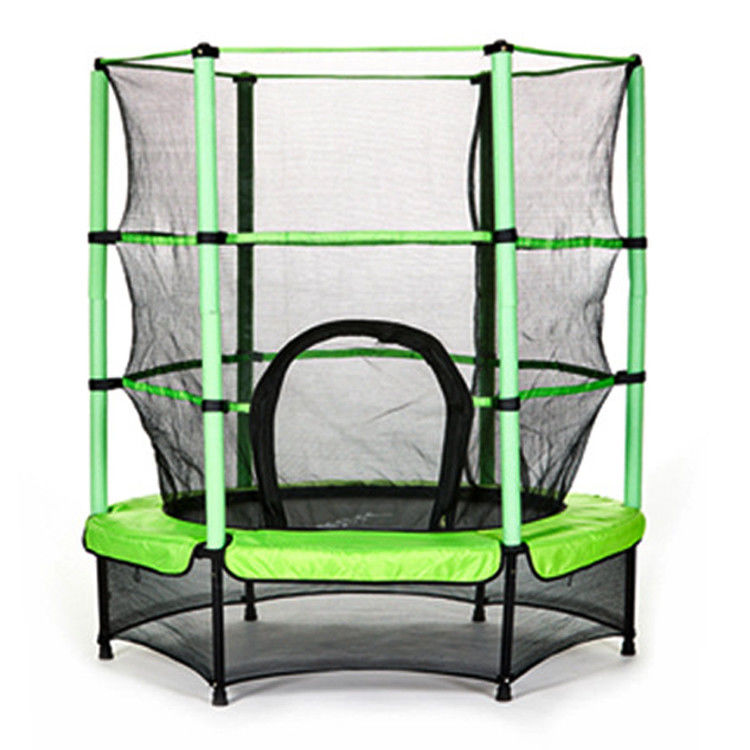 Indoor Fitness Jumping Bed Trampolínia para crianças e adultos 1.4*1.4*1.65 M ou OEM