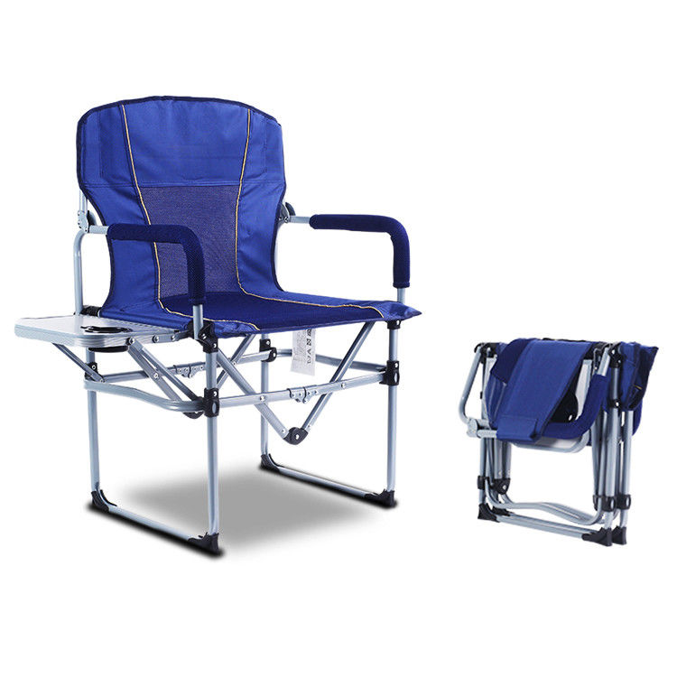 Cadeira de pesca para campismo ao ar livre com mesa lateral Design leve e portátil